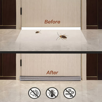 36 Inch Under Door Draft Noise Blocker Black Gap Stoppers Entry Door Draft Strip