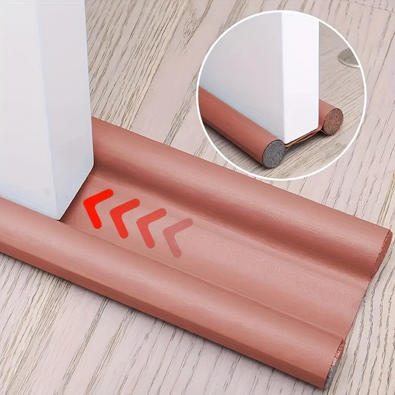 37 Inch Double Door Draft Stopper, Door Bottom Seal Sound Insulation Threshold Gasket Adjustable Draft Stopper For Bottom Of Door Soundproof, Windproof, Block Light, Insect Resistant, Under Door Noise Blocker