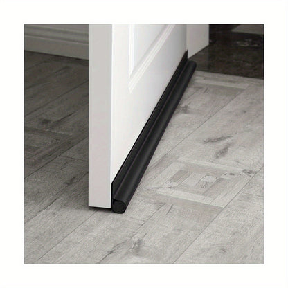 Door Draft Stopper 36 Inch Black Adjustable Door Draft Blocker Front Door Draft Guard for Bottom of Doors Weather Stripping Door Seal Strip