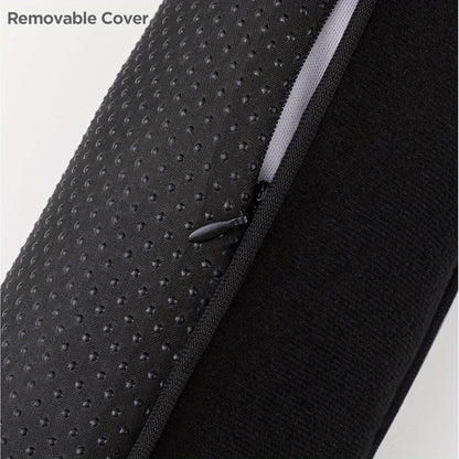 2pcs 38" Black Weighted Door Draft Stopper with Glass Beads &, Machine Washable, Soundproof Under Door Blocker with Anti-Abrasion Bottom, Adjustable Straps for Secure Fit, Home Insulation | Sleek Black Design | Fabric Construction