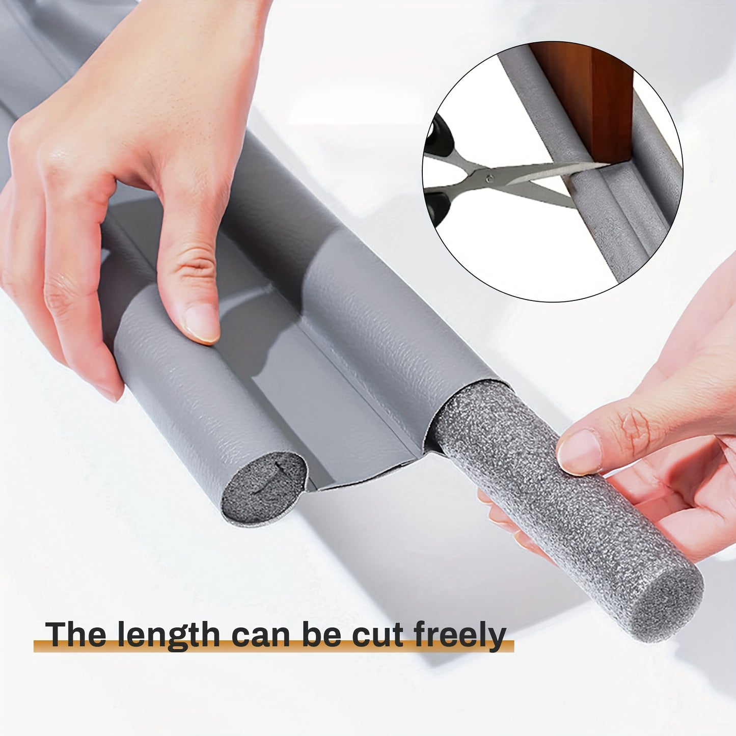 36 Inch Under Door Draft Noise Blocker Black Gap Stoppers Entry Door Draft Strip