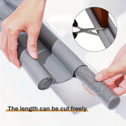 36 Inch Under Door Draft Noise Blocker Black Gap Stoppers Entry Door Draft Strip